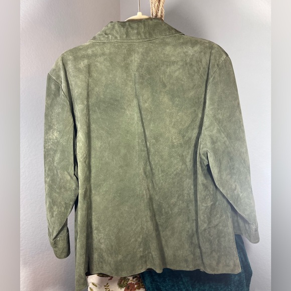 Green Suede Coat - Picture 10 of 10